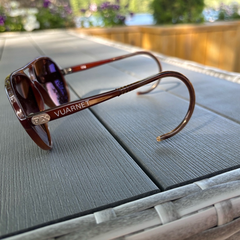 Vintage Vuarnet 174 Brown Outdoorsman Sunglasses With PX Mineral Lenses